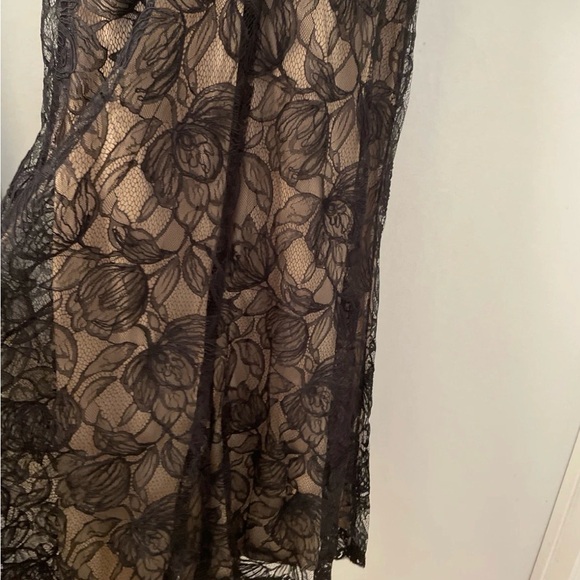 Tadashi Shoji Scalloped Lace Gown sz 2 - Picture 4 of 10